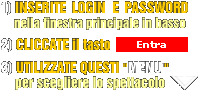 dopo aver inserito login e password scegli lo spettacolo